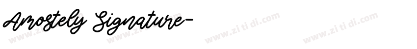 Amostely Signature字体转换